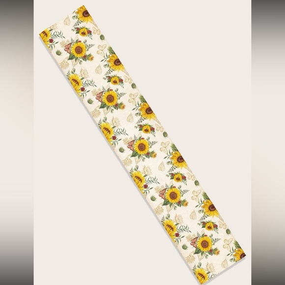NWT Sunflower π» & Butterflies π¦ Extra Long Table Runner 79x13 - Picture 4 of 6